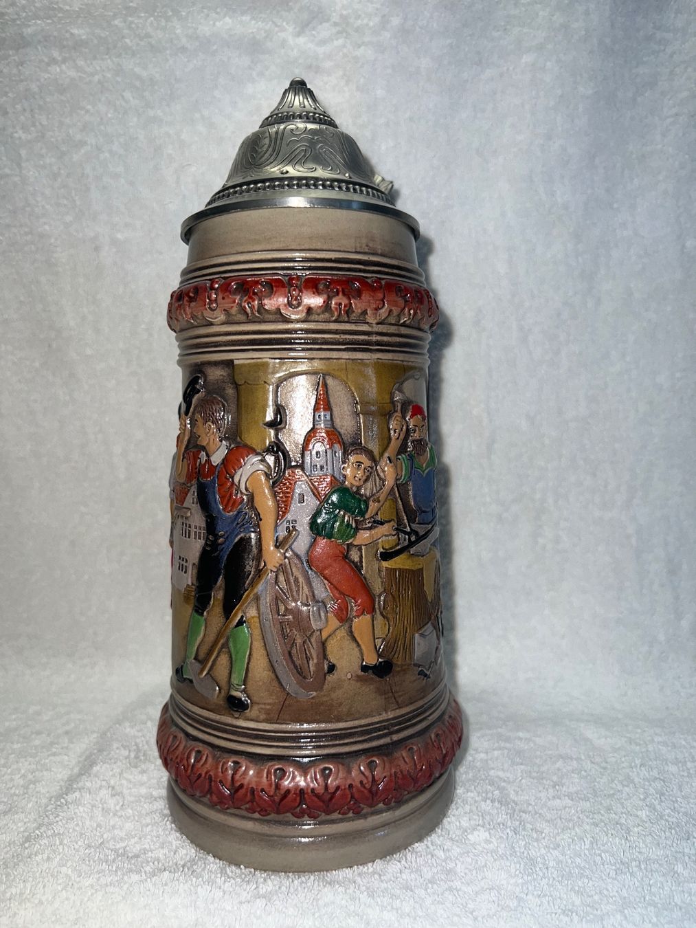 Bicchieri: Bierkrug mit Deckel – Usato da Neukirch / Egnach venduto da Taucher68 2