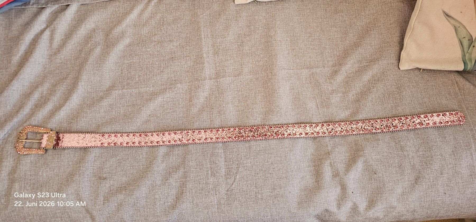 Gürtel: Damengurt mit Glitzer in Pink – Gebraucht aus Unterseen von Anna57 1