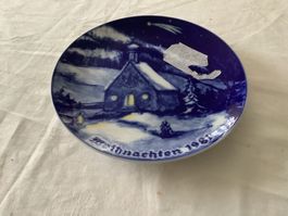 Weihnachtsteller 1981, limitierte Auflage, Winterdeko ab 1.-