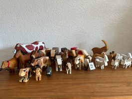 Appenzeller & Schweizer Holztiere – Trauffer Kühe, Ziegen