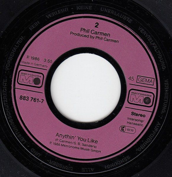 Vinyles: Carmen Phil: Moonshine Still 7" – D'occasion à Steinhausen par Vilivinili 1