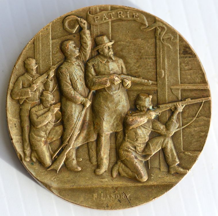 Belle Médaille XIXe Siècle - Prix De Tir Député - Objet De Collection Historique