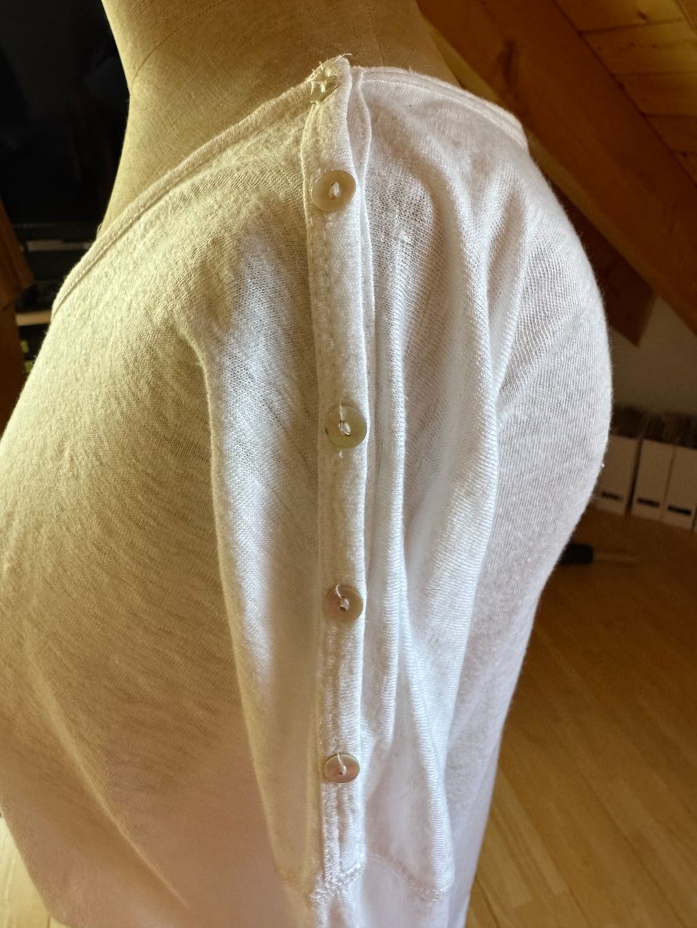 Nile Pullover & Sweatshirts: Weisser Leinen-Pullover von Nile – Neu (gemäss Beschreibung) aus Stäfa von Mofi8712 2
