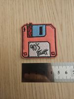 Aufnäher Diskette pink