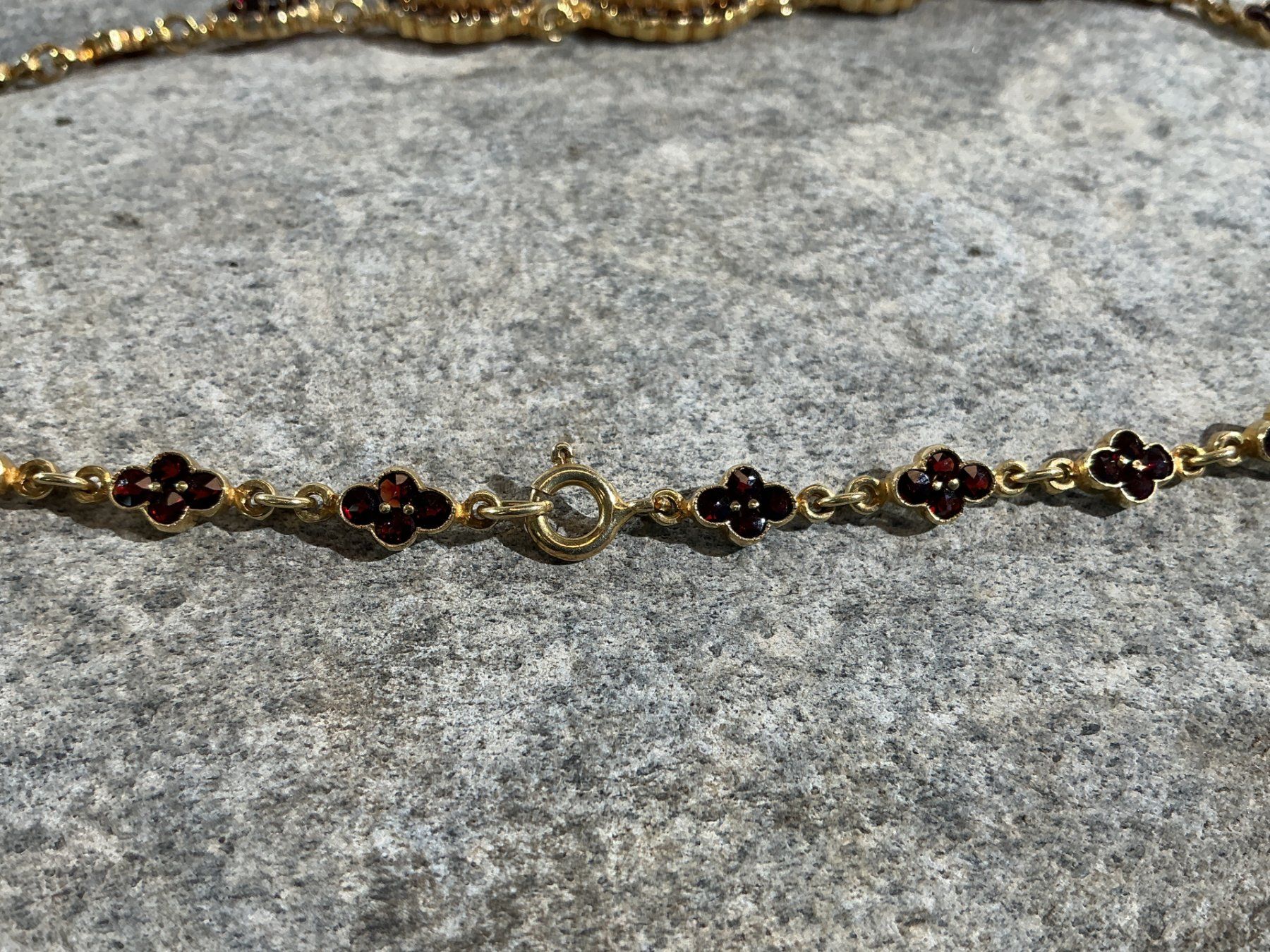 Anelli: BÖHMISCHER GRANATSCHMUCK Halskette und Ring – Nuovo (secondo la descrizione) da Richterswil venduto da Restwert_Richterswil 6