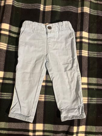 hellblaue Hose, Größe 80, verstellbarer Hosenbund