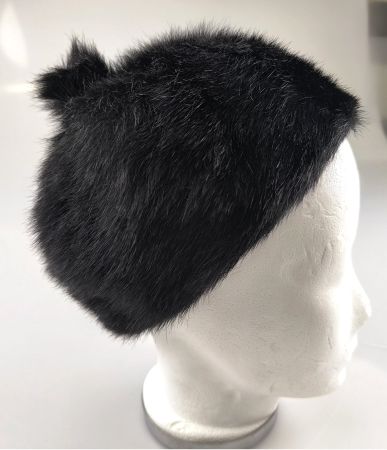Fellmütze schwarz