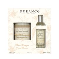 DURANCE, Duftkerze und Raumspray im Set, "Fleur d'Orange"