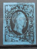 Altesdeutschland Sachen Mi-Nr.7 Gestempelt anhäftung 70 Fr