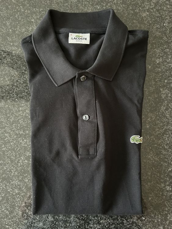Lacoste Polo Shirt Slim Fit Grösse 6 (XL) schwarz | Kaufen auf Ricardo