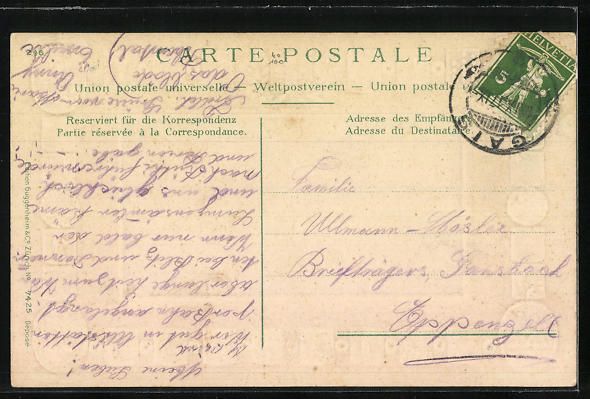 Ansichtskarten: Altstätten, Gesamtansicht, Wappen der K – Gebraucht aus Berlin von bartko-reher 1