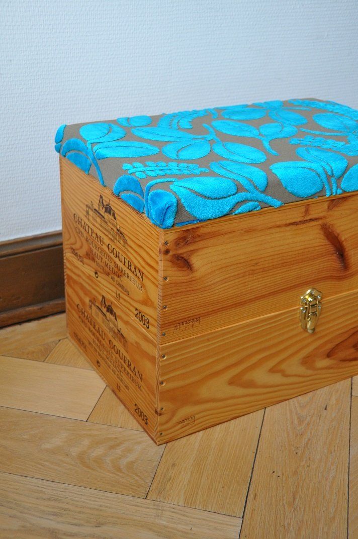 Truhen: Exklusive Sitztruhe/Sitzhocker/Möbel aus Weinkisten Mod. 10 – Neu (gemäss Beschreibung) aus Zürich von kisten-karl 7