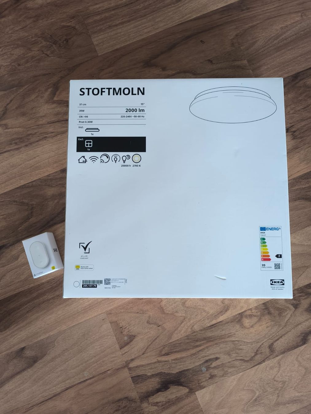 Ikea Lampadari & plafoniere: Ikea Stoffmoln LED Deckenleuchte, Durchmesser 37 cm, Neu! – Nuovo e nell'imballaggio originale da Dachsen venduto da aru_rs9g