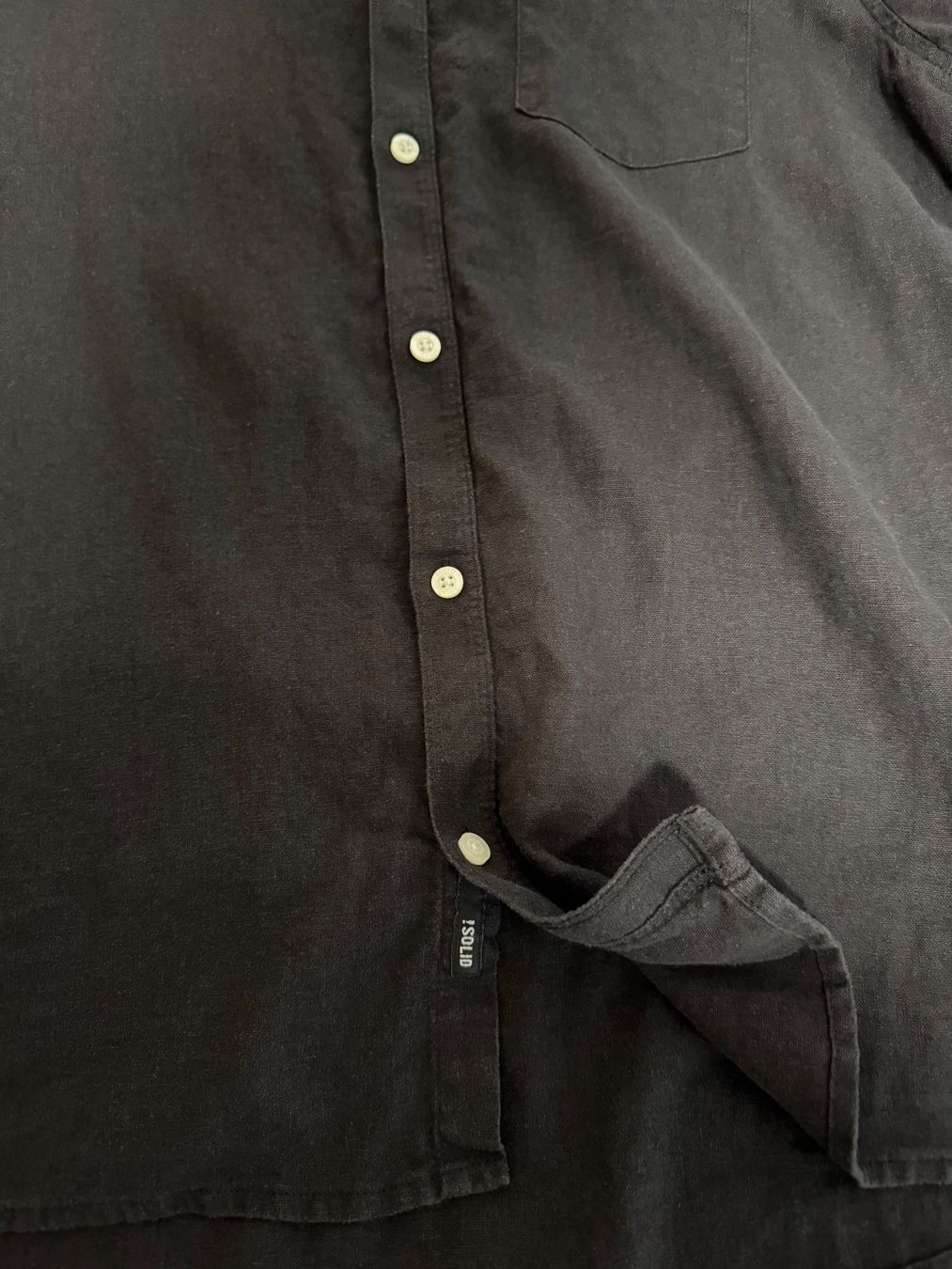 Camicie: Solid - SDALLAN LINEN MIX - Hemd - true black – Usato da Langenthal venduto da Laesu 4