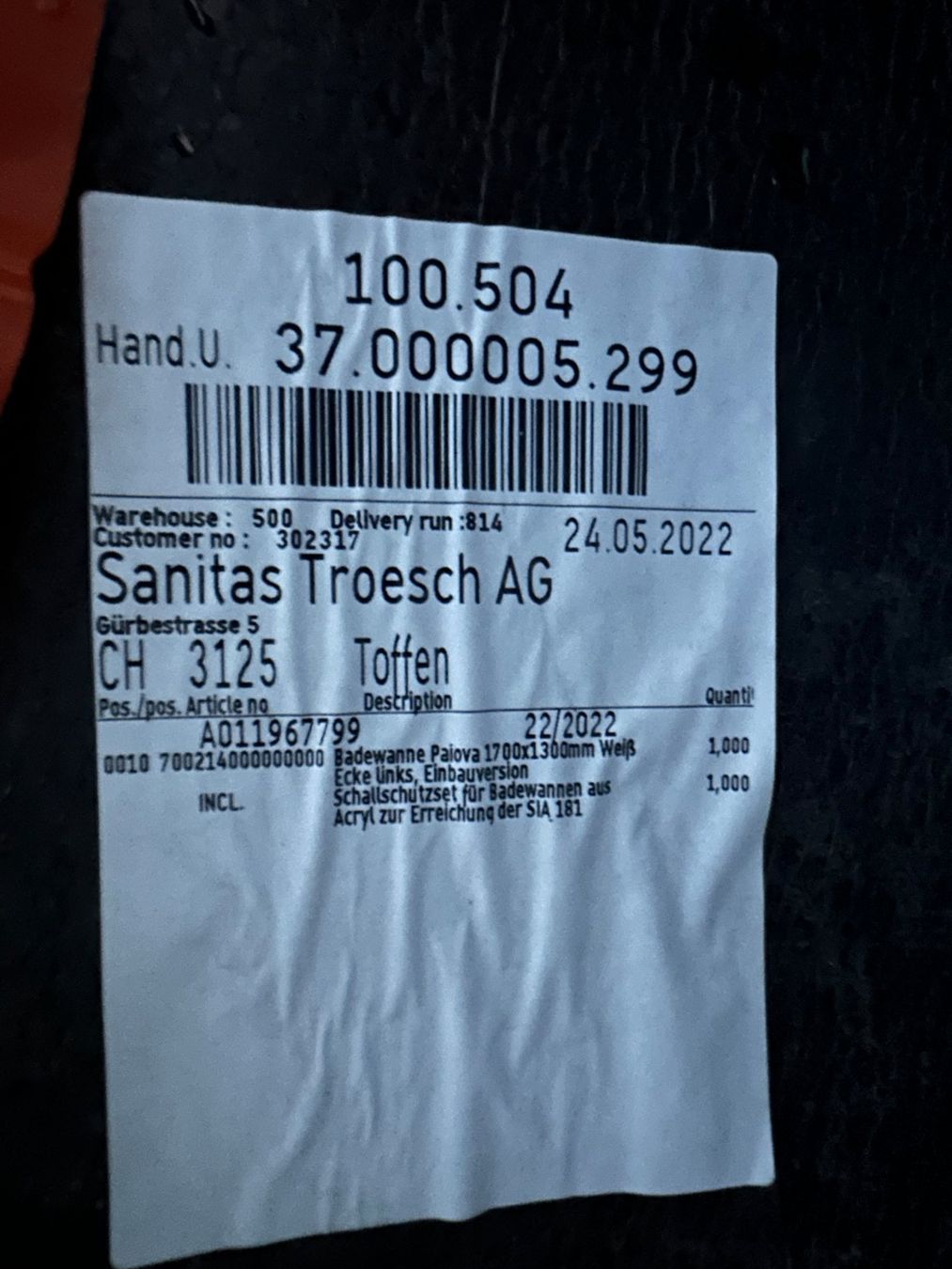 Vasche da bagno: Eckbadewanne Pajova – Nuovo e nell'imballaggio originale da Brügg BE venduto da TSP02 3