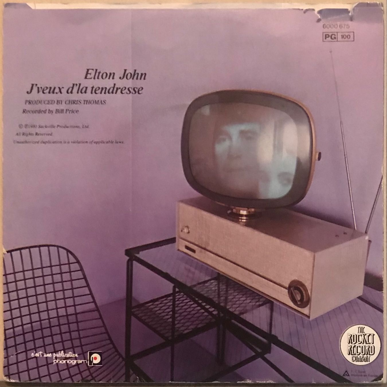 Dischi in vinile: ELTON JOHN - J'VEUX D'LA TENDRESSE – Usato da Bussigny venduto da vinyl-pas-cher 1