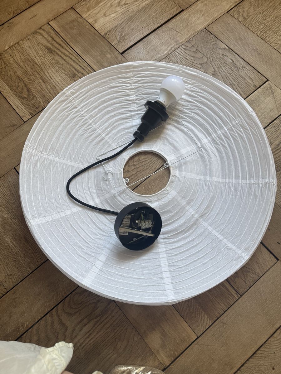 Lustres & lampes de plafonds: Hängeleuchte Papier weiss Lampe  – D'occasion à Nidau par leo_h2vb 1