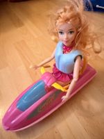 Barbie Puppen Set mit Jet-Ski und Auto gebraucht Zustand