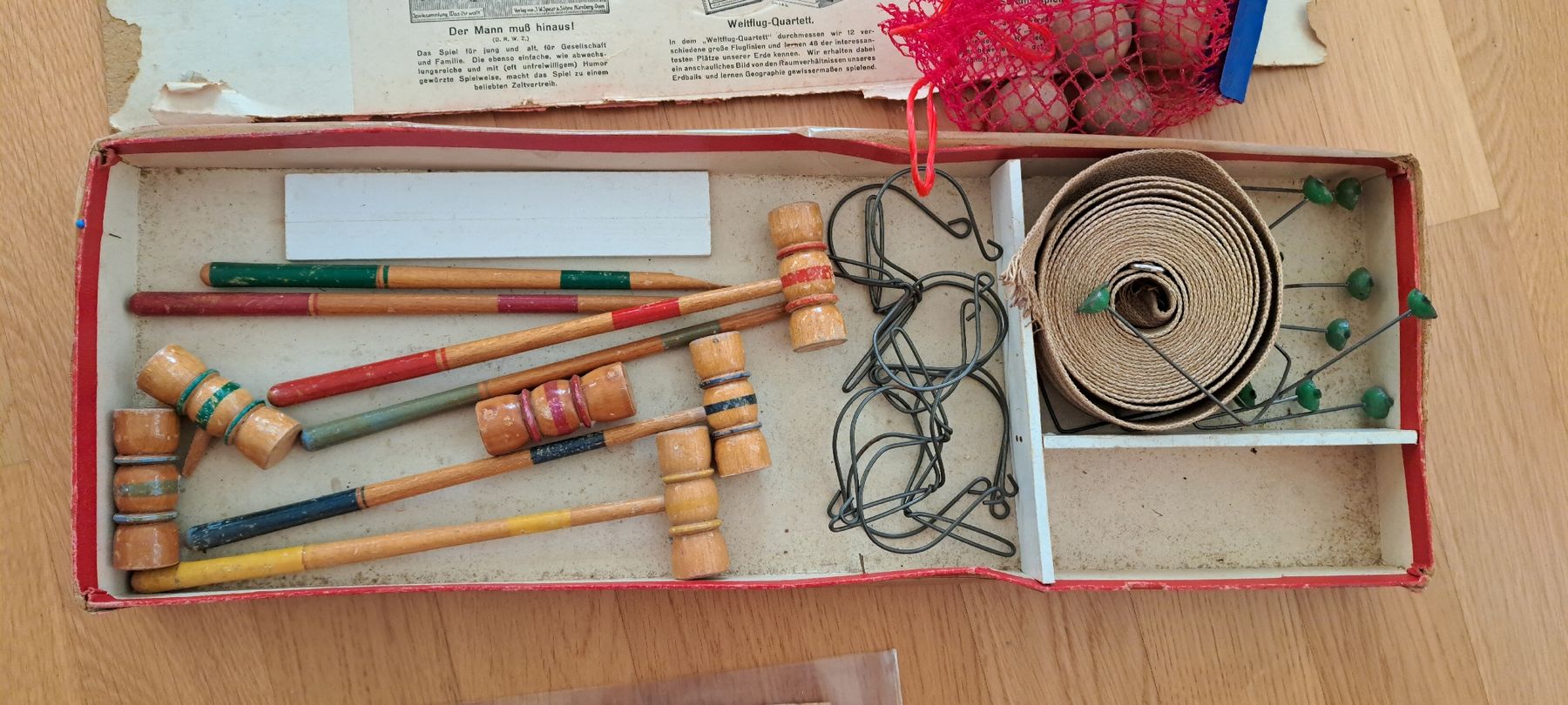 Giocattoli: TISCH CROQUET, Antikes Spiel – Usato da Adliswil venduto da Marlotti 3