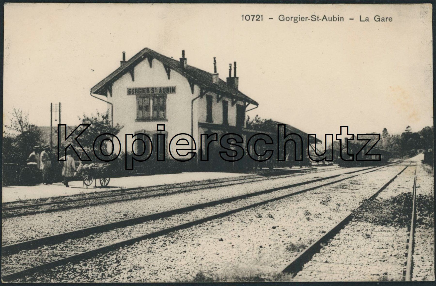 Cartoline postali: NE Gorgier St. Aubin - Bahnhof - Bahn – Usato da Schindellegi venduto da leecollect