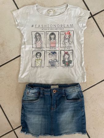 Süsses Sfera T-Shirt+Jeans Jupe Gr.122/128