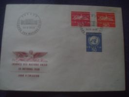GA 1959 schöner Beleg Jpurnee des Nations Unies