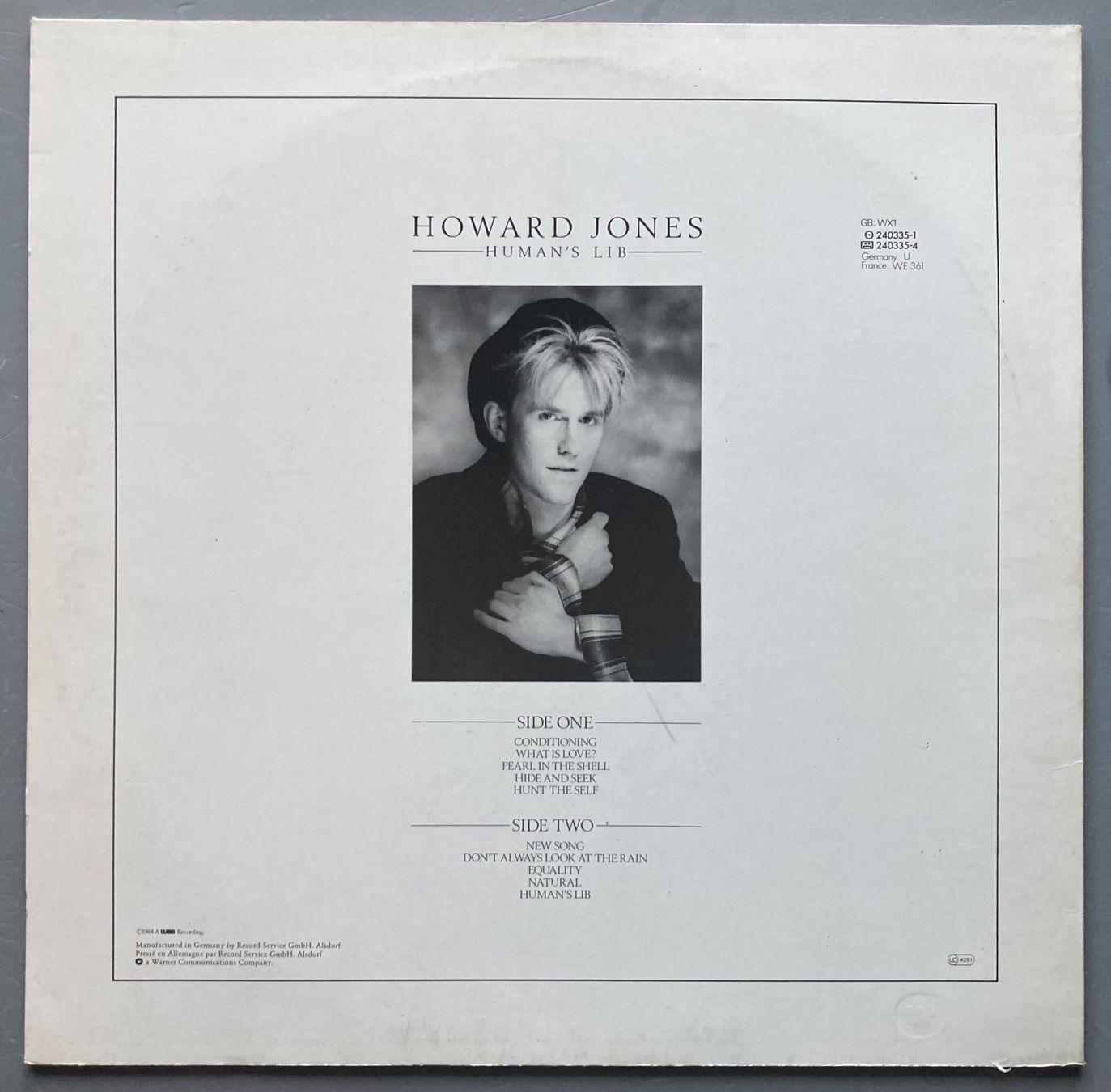 Vinyles: HOWARD JONES - HUMAN'S LIB – D'occasion à Poliez-Pittet par Newtown-Records 1