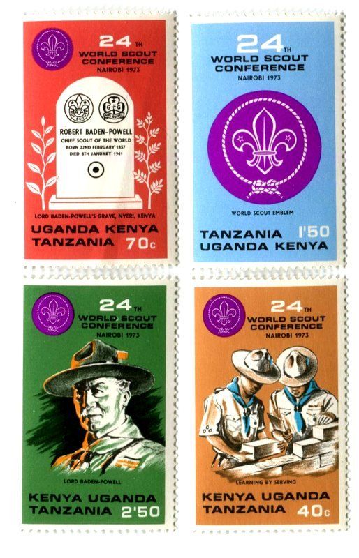 Tutti i francobolli: Briefmarken "Pfadfinder". Kenia. – Nuovo e nell'imballaggio originale da Basel venduto da Butsch5