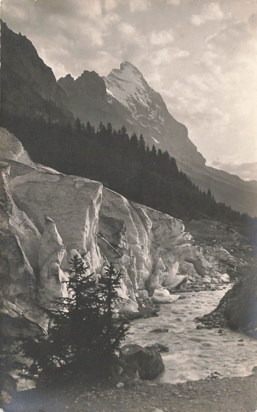Cartoline postali: Grindelwald (BE) Oberer Grindelwaldgletscher Eiger – Usato da Biasca venduto da Blenio71