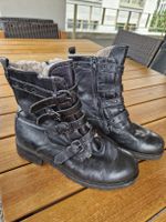 MOMINO Stiefeletten, Echteder, Lammfell gefüttert,   Gr. 40