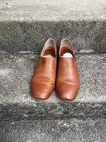 Hellbrauner Damen Halbschuh aus Leder von Kudeta