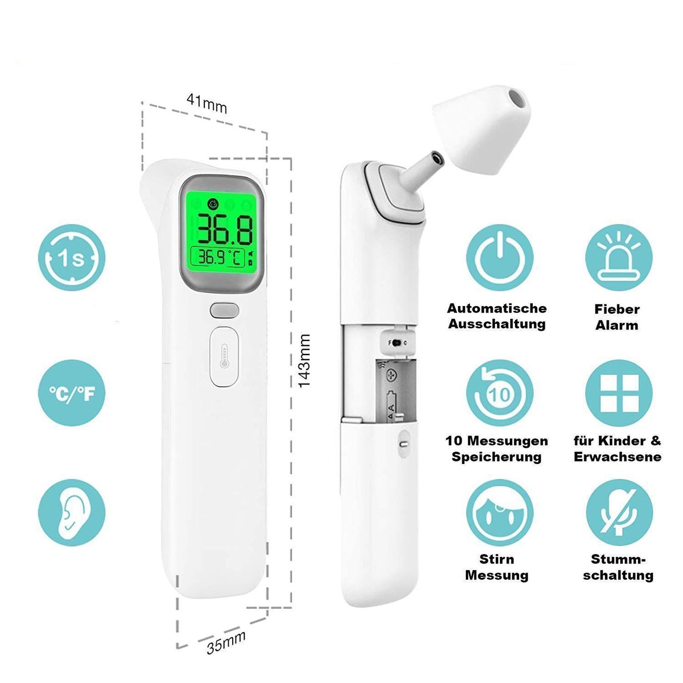 Altro per la casa: Infrarot (Fieber-) Thermometer – Nuovo e nell'imballaggio originale da Weinfelden venduto da salehouse 1