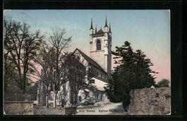 AK Vevey, Eglise St. Martin, 1910
