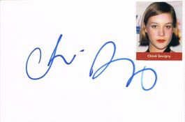 Chloë Sevigny 1974- Autogramm Karte m.Bild 10x15cm