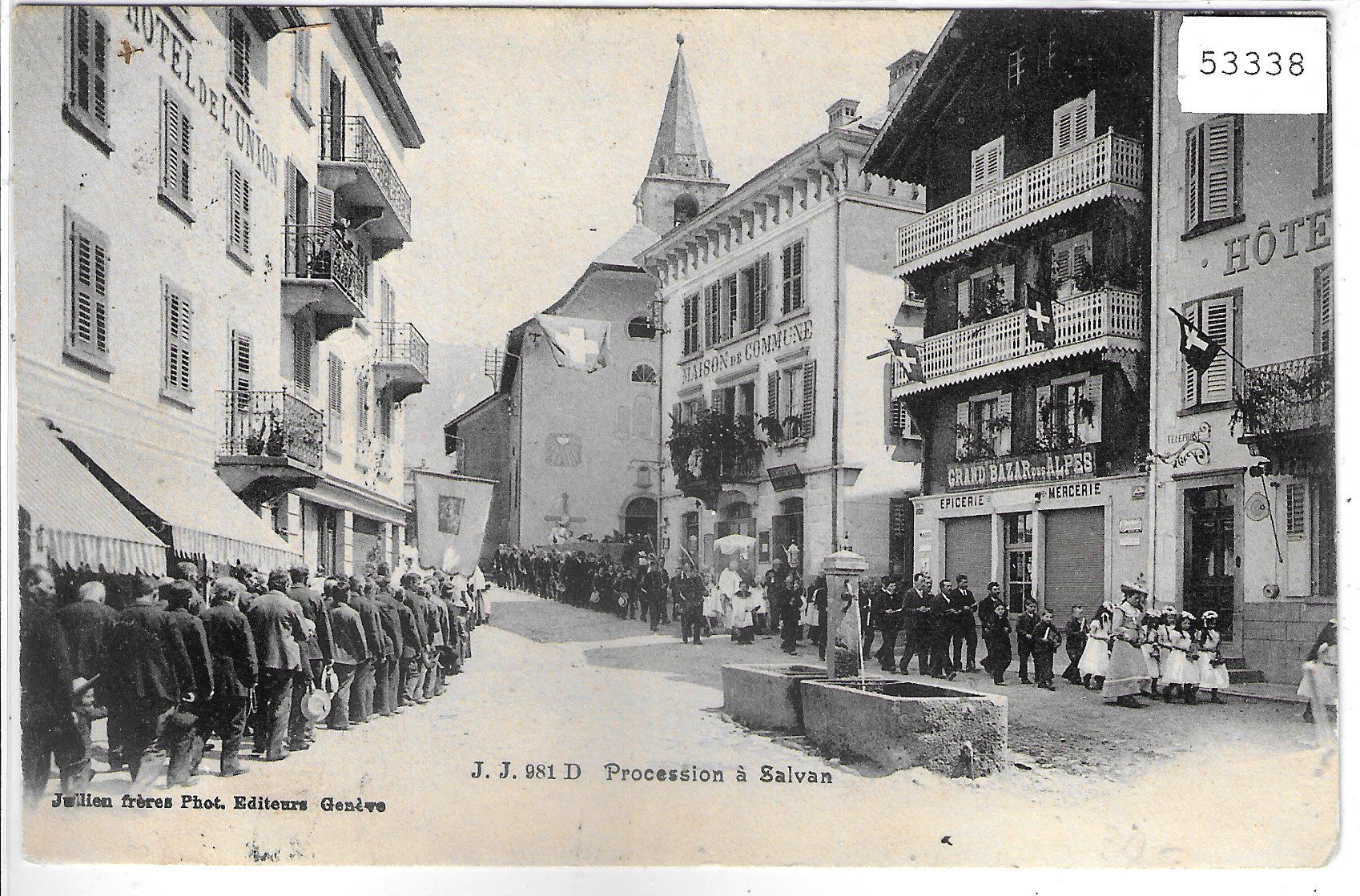 Cartes postales: Procession a Salvan 1910 – D'occasion à Ettingen par Kartenplanet