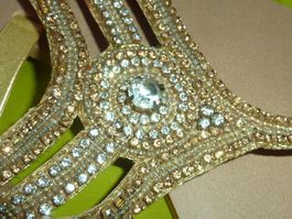 sandales en cuir avec strass  41 neuf mademoisselles femme