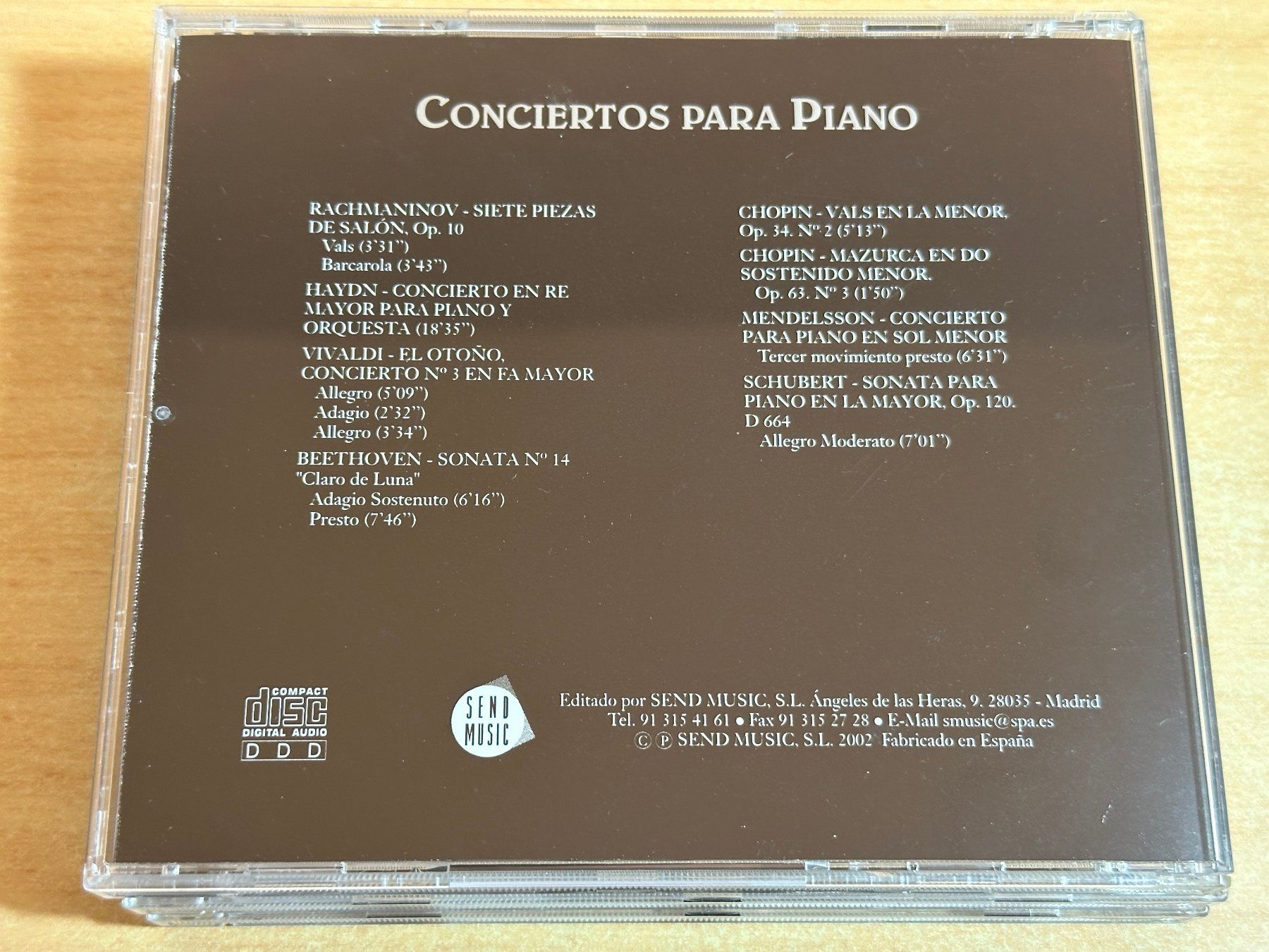 CDs: Various – Conciertos Para Piano 3 CD – Gebraucht aus Rikon im Tösstal von Alpenmutz 3