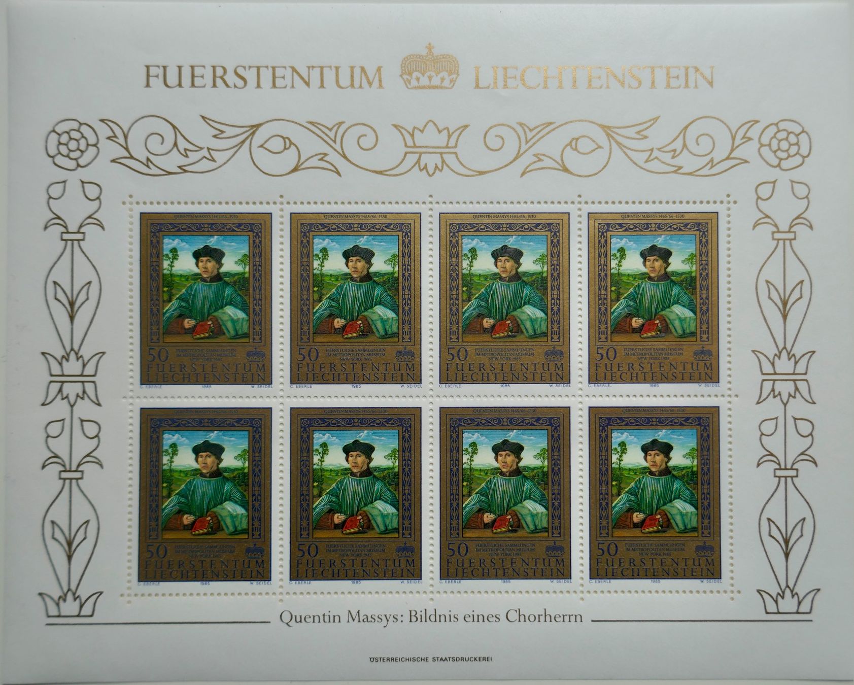 Tous les timbres: Fl Kleinbogen Satz 1985 Gemälde postfrisch** – Neuf (Voir description) à Möhlin par PHILABARTIS 1