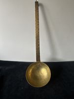 Antike Suppenkelle, Messing, Handarbeit, Deko, Vintage