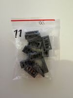 Lego 11 x Slope 18 2 x 1 x 2/3 with Grille 61409