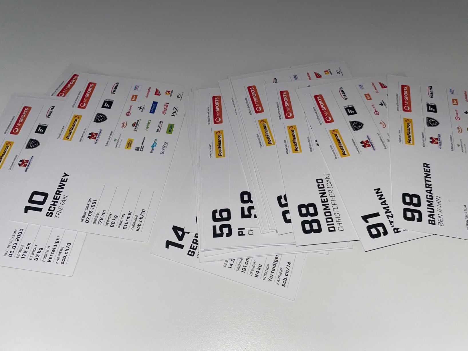 Autogramme: 29 Autogrammkarten SCB SC Bern Saison 2022/23 – Gebraucht aus Hergiswil LU von FcMalkov 1