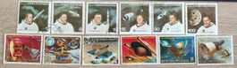 12 Briefmarken Weltraum Äquatorialguinea timbres francobolli