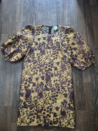 NEW Second Female gold bouffant dress size S