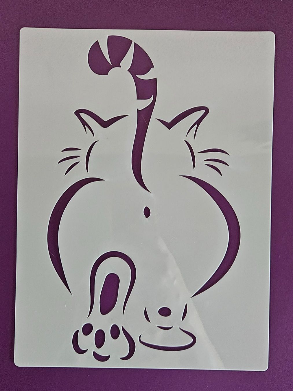 Sciablone: Katzenschablone mit Po & Pfoten – Usato da Basel venduto da True_Hofer_Store