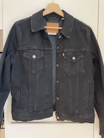 Levi's Premium Black Denim Jacket, Size L