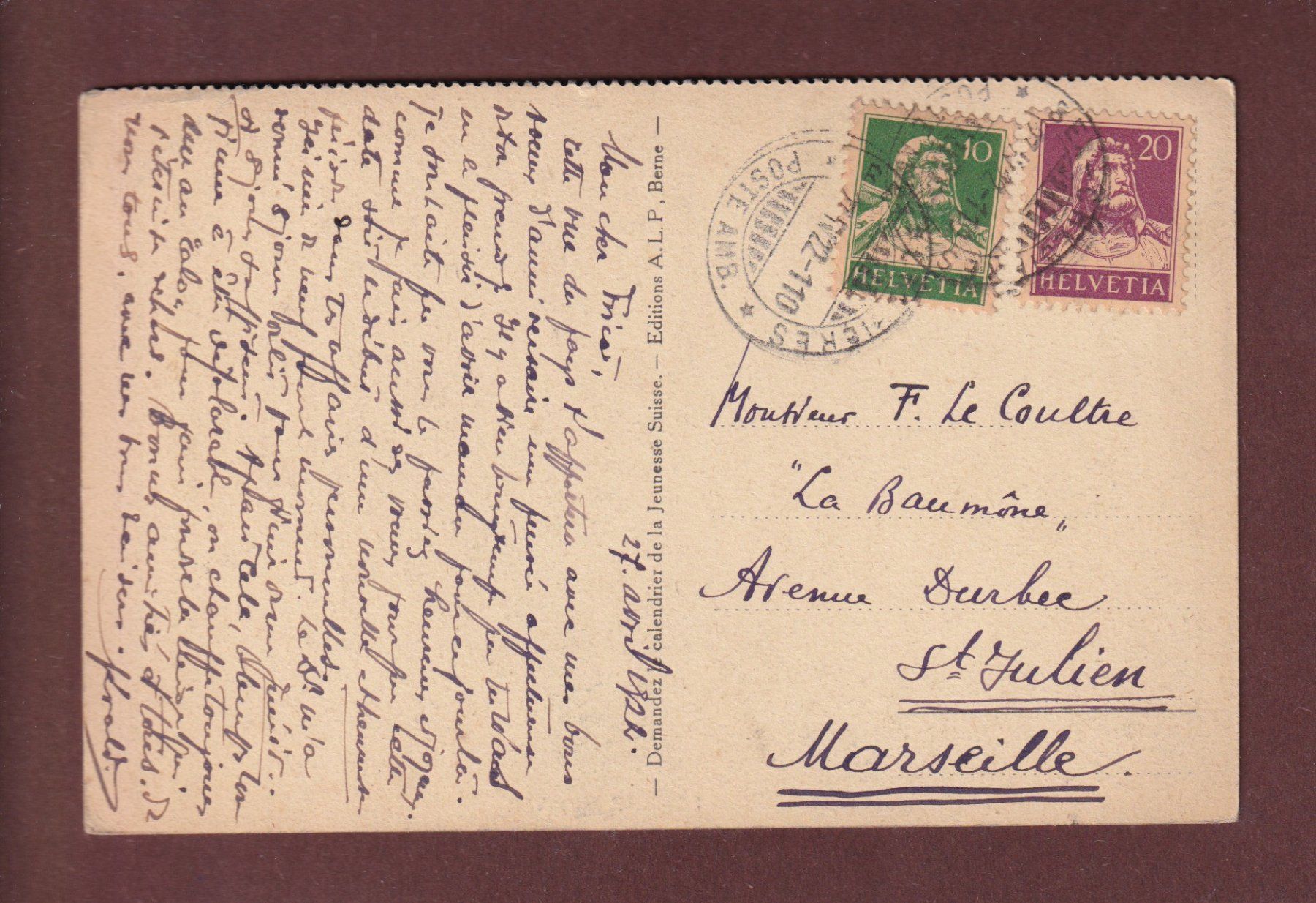 Cartes postales: COL DE LA FORCLAZ - 1922 – D'occasion à Pully par nicecards-shop 1