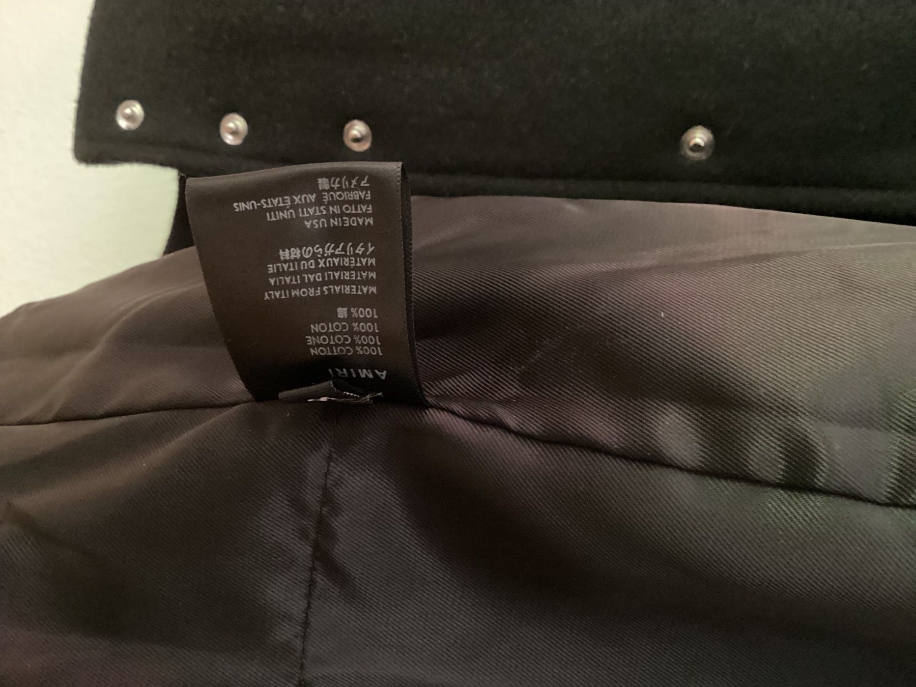 Amiri Jacken: Amiri Herrenjacke schwarz, Größe M, mit Knochenmuster, gebra – Gebraucht aus Zürich von valentain 2