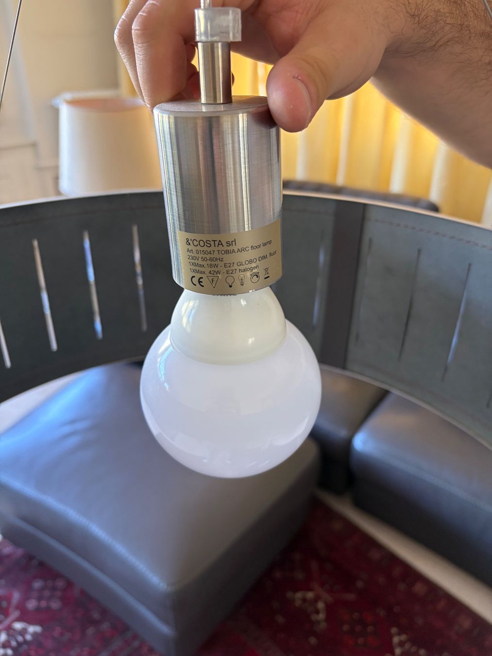 Lampade: Bogenlampe Metall mit Schirm gebraucht – Usato da Pratteln venduto da andrea9669 3