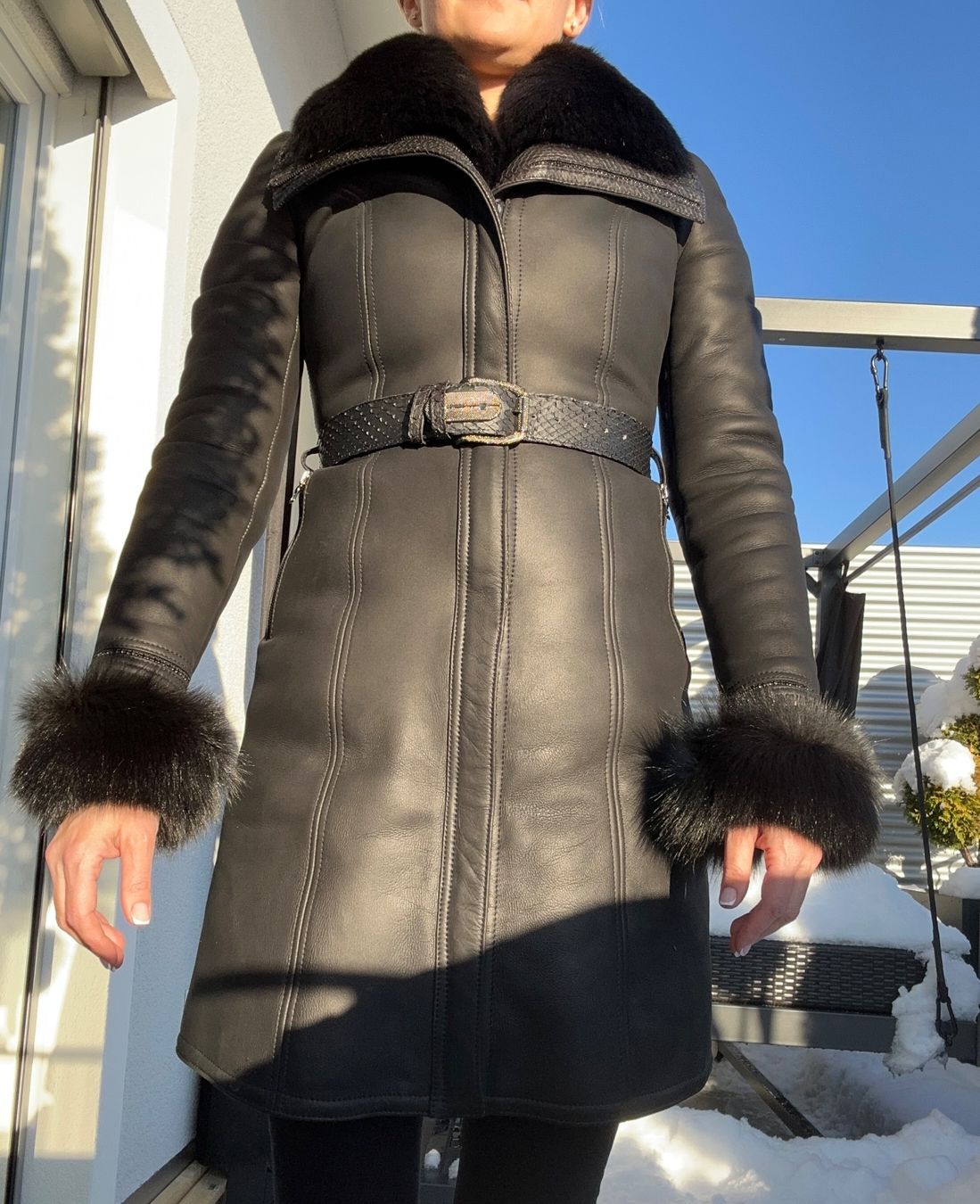 Cappotti: Pelz-Leder Wintermantel – Usato da Horgen venduto da Auction-Kings