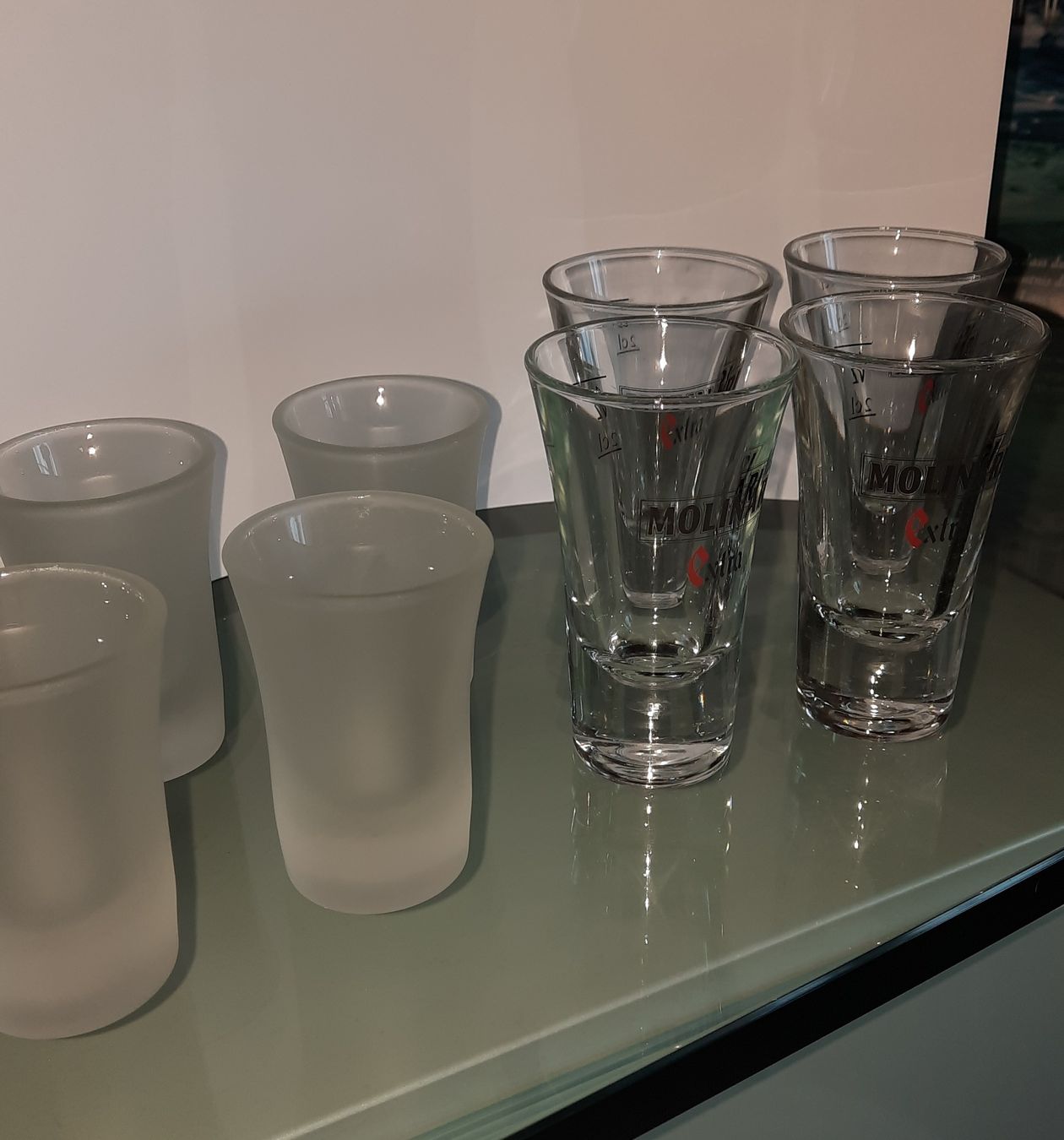 Bicchieri: 4 Molinari- und 4 Limoncello-Gläschen – Nuovo (secondo la descrizione) da Adliswil venduto da barblu007 2
